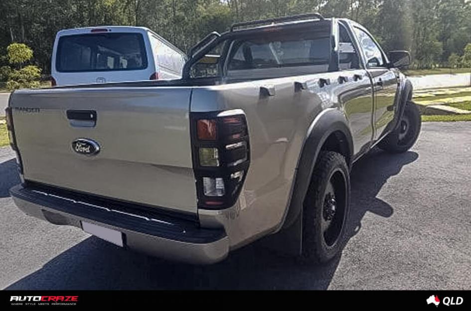 FORD RANGER GD03 MATTE BLACK MACHINED FACE WITH DARK MATTE TINT